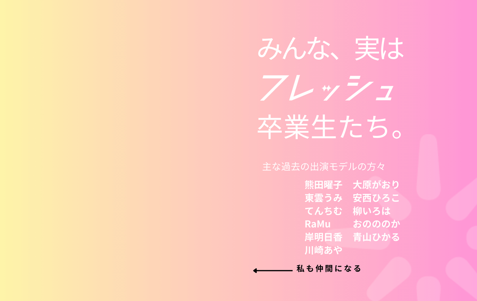 撮影会モデル募集中